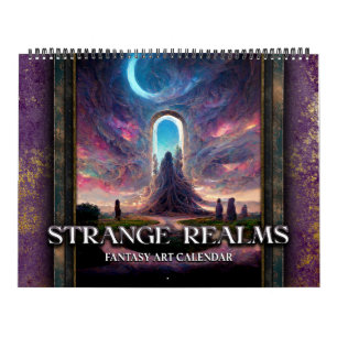 2026 Realms Estranhos 3 Calendário Fantasia Sci-Fi