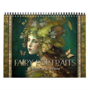 2026 Retratos de Fada Fantasia Calendário de Arte