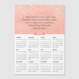 2026 Salmo Cor de Água Rosa 139:14