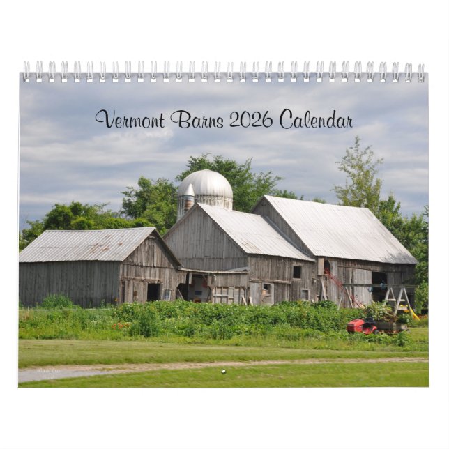 2026 Vermont Barns - Calendário (Capa)