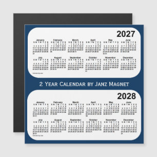 2027-2028 Caixa de Polícia Calendário Azul de 2 An