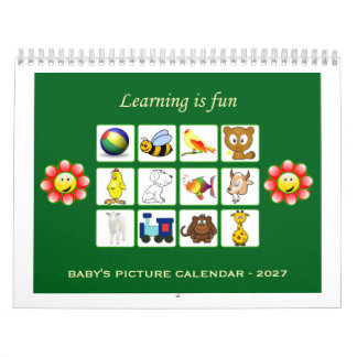 2027- Calendário Infantil (Imagens)