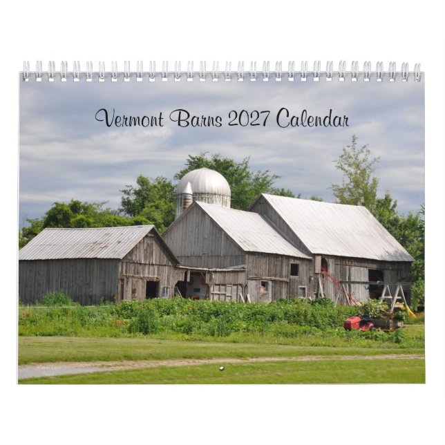2027 Celeiros de Vermont - Calendário (Capa)