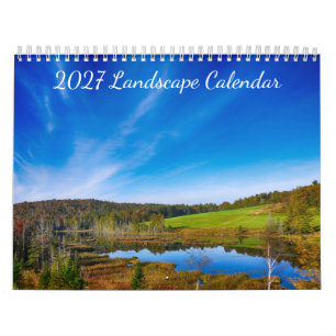 2027 Paisagem - Calendário