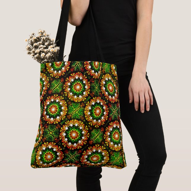 208 -RainForest Mandala - Tote Bag (Close Up)