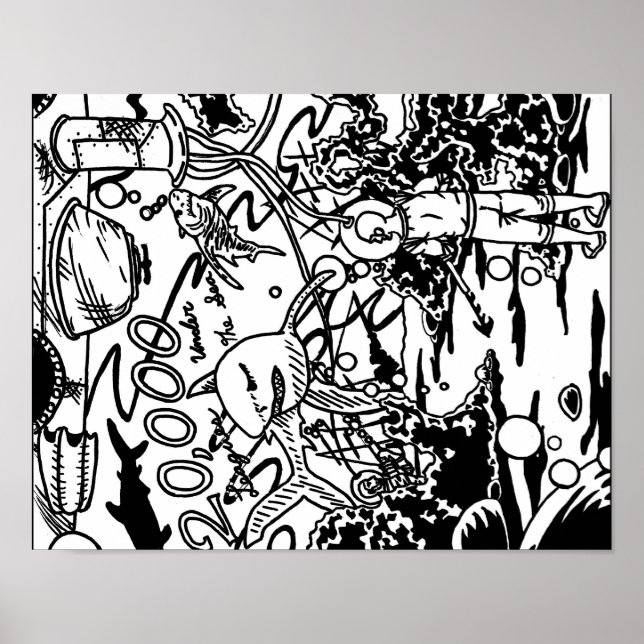 20.000 Leagas Sob O Mar poster (Frente)