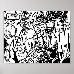 20.000 ligas sob o poster do mar