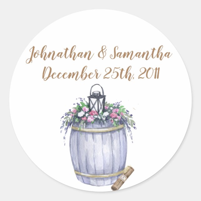 20 - 1,5" Adesivos Favor Verão Casamento Country R (Frente)