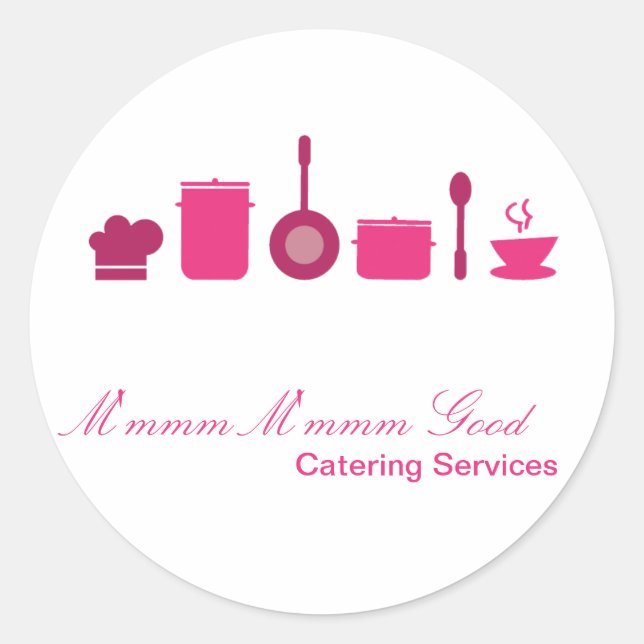 20 - 1,5" Catering - Adesivos para cozinheiros (Frente)