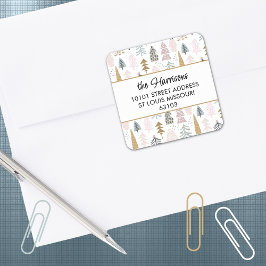 20 Adesivos de Endereço de Remetente de Árvores de