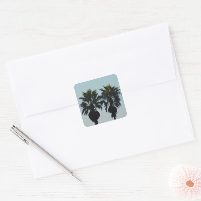 20 Adesivos de Palmeiras de Verão (Envelope)