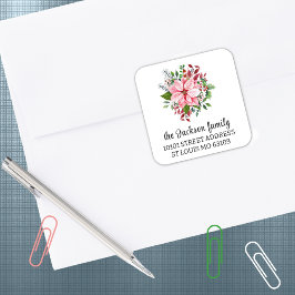 20 Adesivos Elegantes de Endereço de Devolução de 