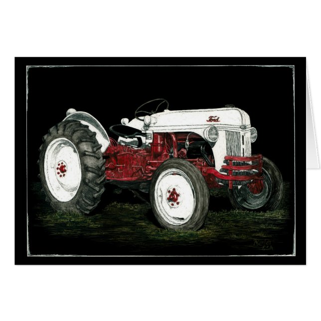 "20 Cavalos" - Cartão Trator (Frente horizontal)