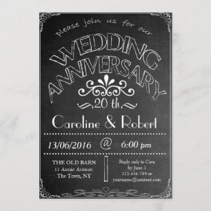 20 de Convite para Casamento de Chalkboard