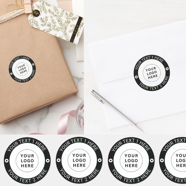 20 Logotipo Empresarial Aqui | Adesivos Simples Pa (company stickers customizable
)