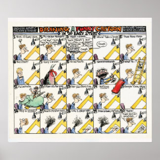 20 passos fáceis para um Poster de desenho engraça