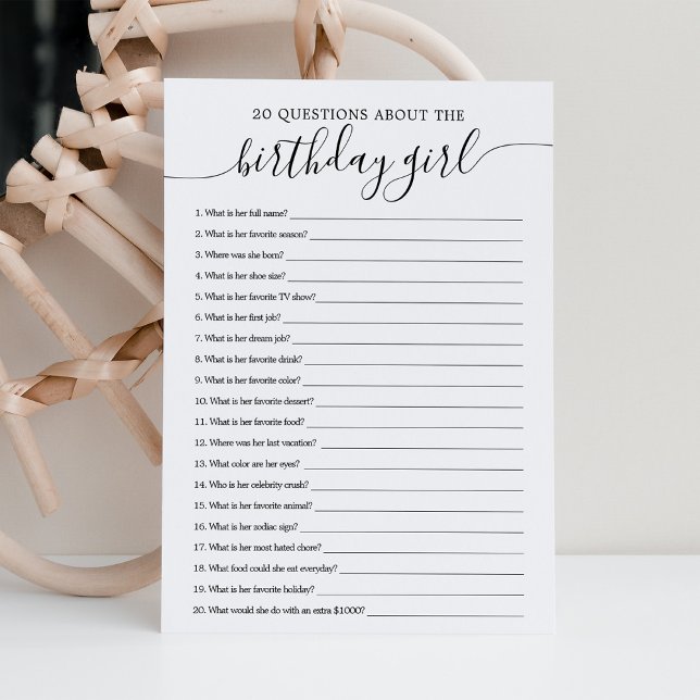 20 Perguntas sobre o Cartão de Jovem de Aniversári (Criador carregado)