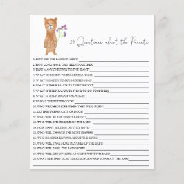 20 Perguntas sobre o jogo de chá de fraldas dos Pa