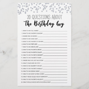 20 Perguntas Sobre O Jogo Editável Do Aniversário