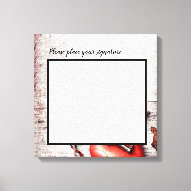 20"x20" Signature Canvas Country Wood Key to my he (Frente)