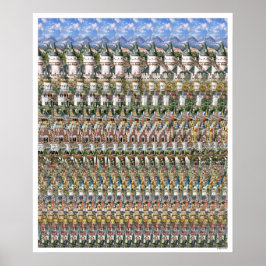 20"x24" "Castelo Neuschwantstein" 3D Poster