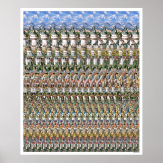 20"x24" "Castelo Neuschwantstein" 3D Poster