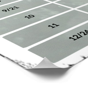 20" x 10", poster áspero dos intervalos da