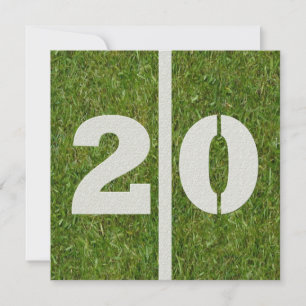 20o Convite do aniversário