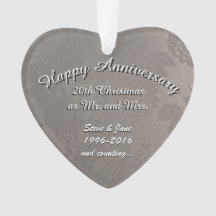 20o Ornamento do aniversário