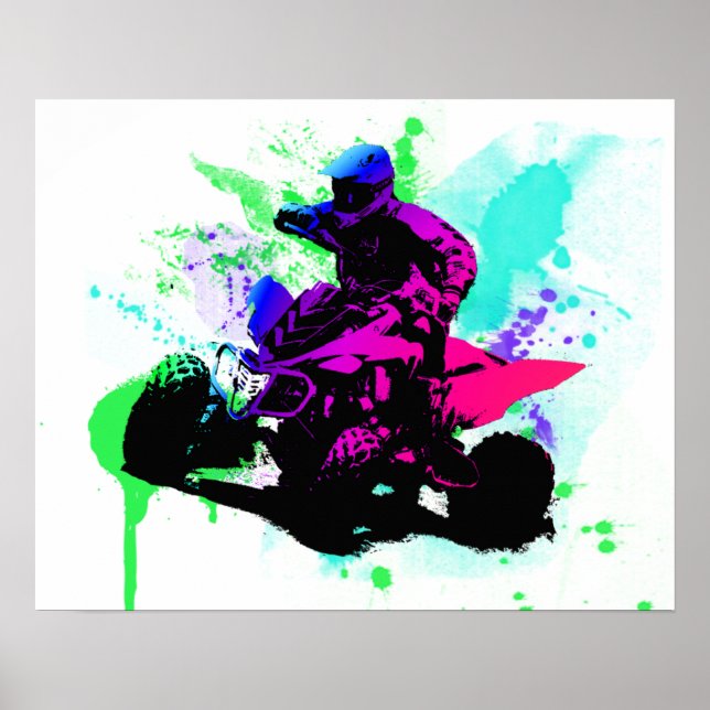 20x16 Splatter Poster Semi-Gloss (Frente)