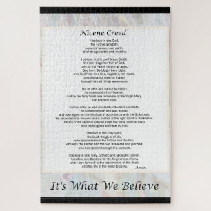 20x30" Grande Quebra-cabeça Nicene Creed 1014 Pe