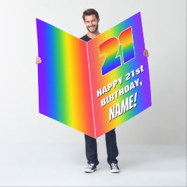 21º Aniversário: Colorido, Divertido Padrão de Arc