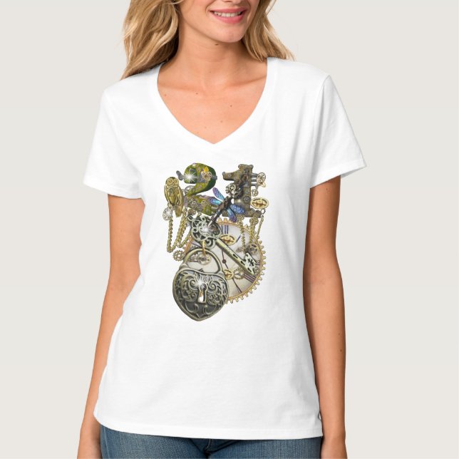 21 Camiseta Steampunk Birthday (Frente)