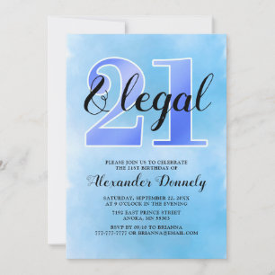 21 e Convite Azul Legal