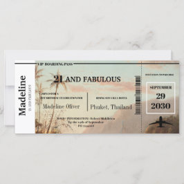 21 e Fabuloso Código QR de Passagem de Embarque Tr