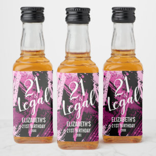 21 e Mini Personalizada para Camo Preto Rosa Legal
