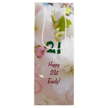 21 sacolas de presente Feliz Aniversário de 21 ano