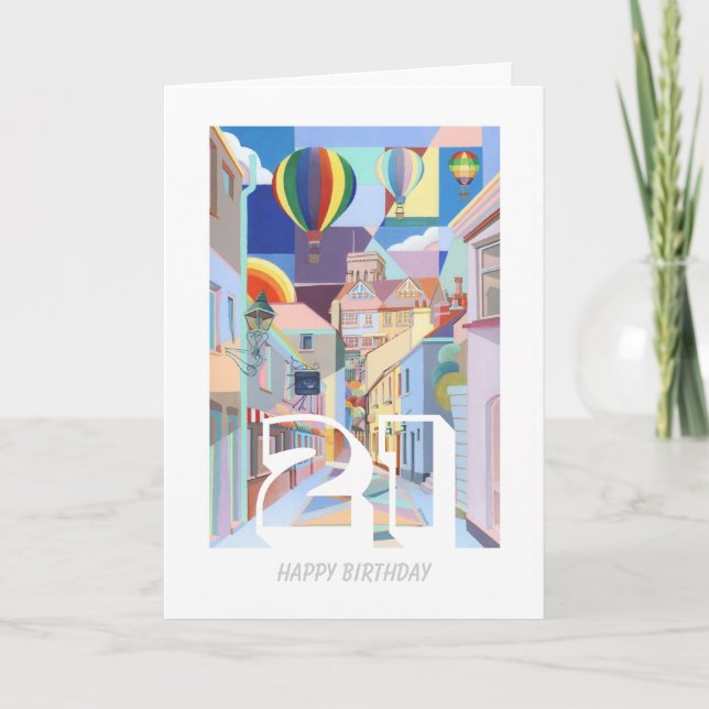 21ruas. Cartão de aniversário para uma pessoa muit (Frente)