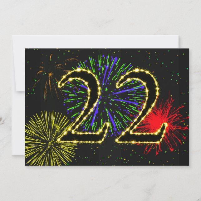 22º convite à festa de aniversário (Frente)