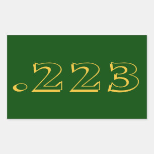 .223 Etiqueta da munição