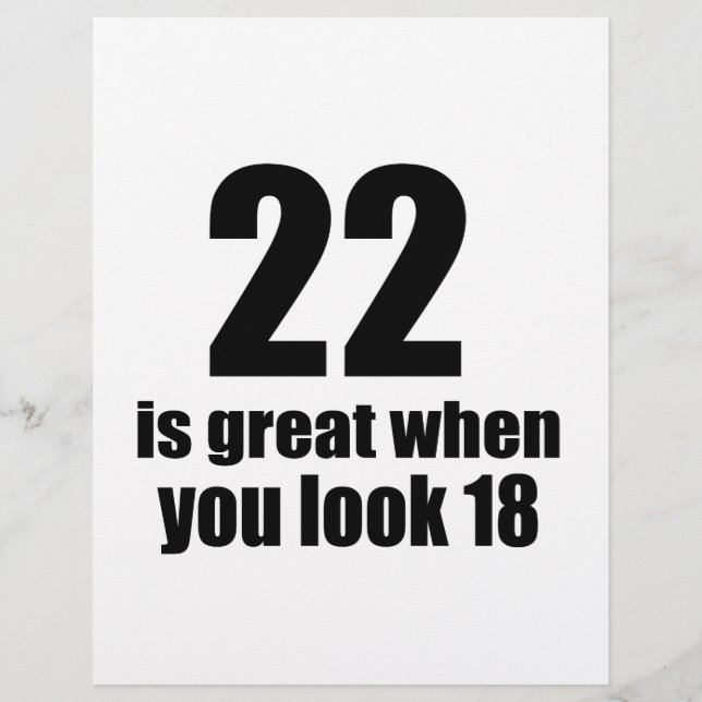 22 É Excelente Quando Você Olha Aniversário (Frente)