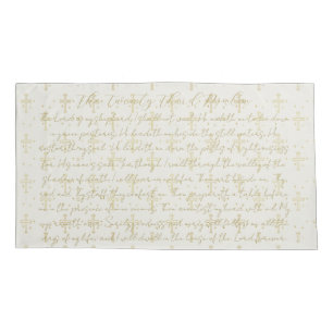 23º Psalm Calliografia Pillowcase King