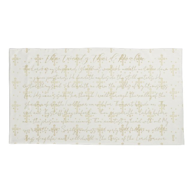 23º Psalm Calliografia Pillowcase King (Verso)