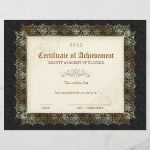232 Certificado de Conquista Diploma Beauty Blak