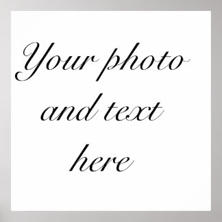 23"x23" personalized poster