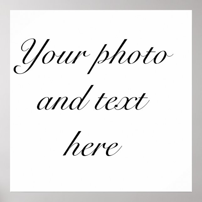 23"x23" personalized poster (Frente)