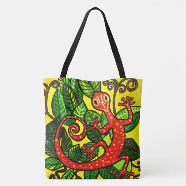 247 - Red Gecko - Tote Bag (Verso)