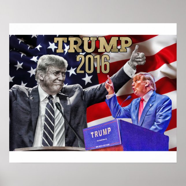 24" x 20", Donald Trump Poster (Frente)