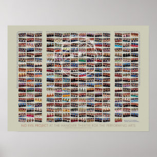 24x18 Sem projeto de Mau no Poster de Teatro Hanov