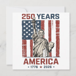 250º Estátua da Liberdade América Obama Faixa Patr